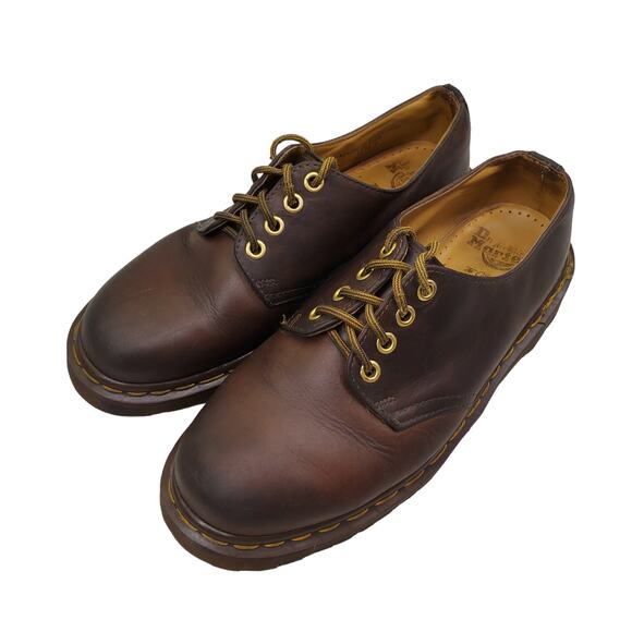 Vintage Doc Martens Brown Leather Oxfords Made in England Derby Shoes US 8 - Picture 13 of 13